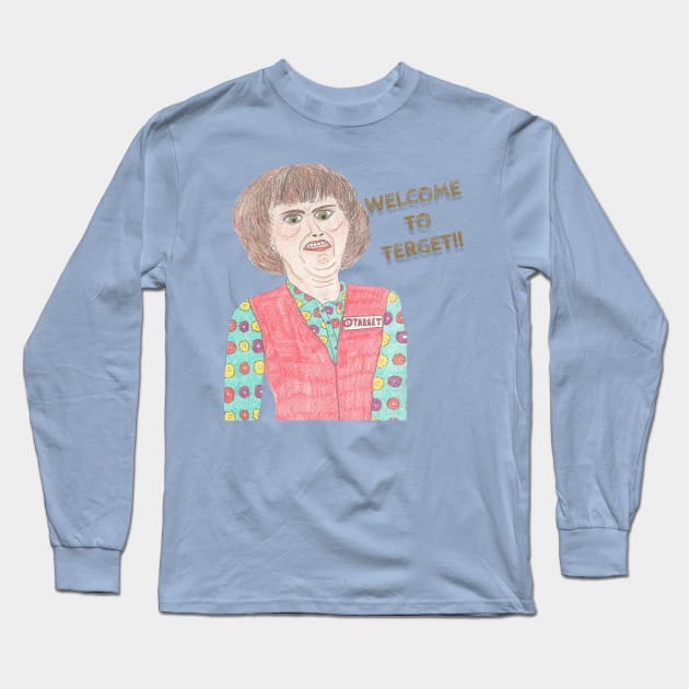 Terget Lady Long Sleeve T-Shirt by Doodle Dandies